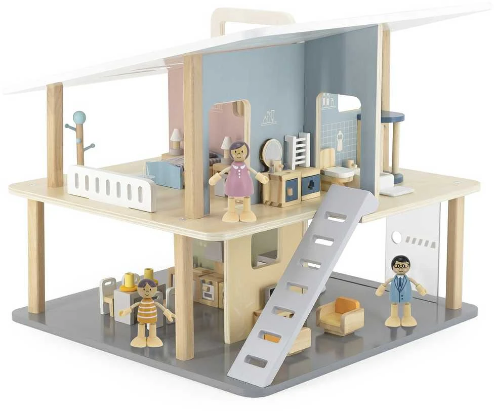 Viga Toys VIGA PolarB Wooden Dolls Family Doll Set Figures