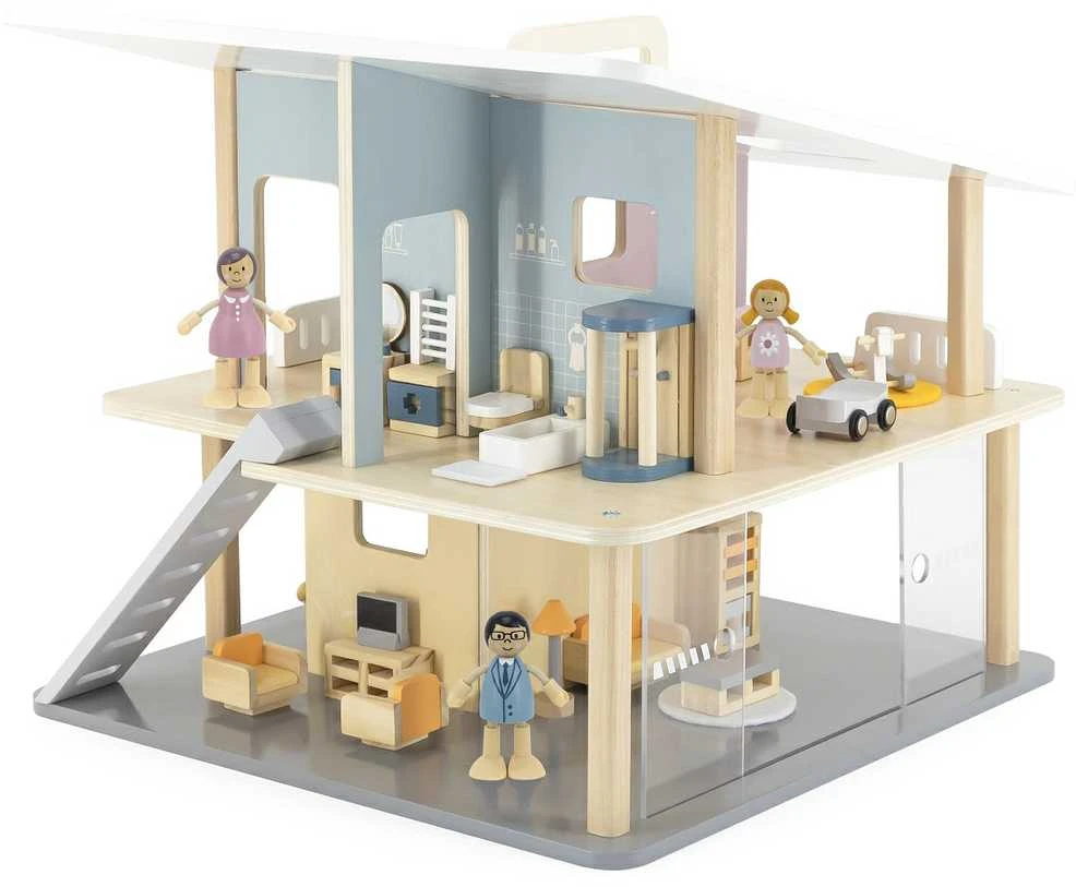 Viga Toys VIGA PolarB Wooden Dolls Family Doll Set Figures