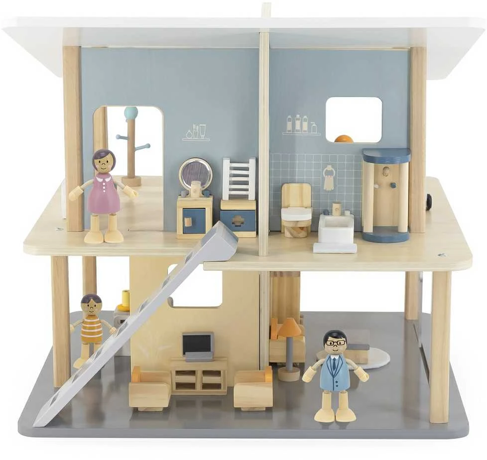 Viga Toys VIGA PolarB Wooden Dolls Family Doll Set Figures