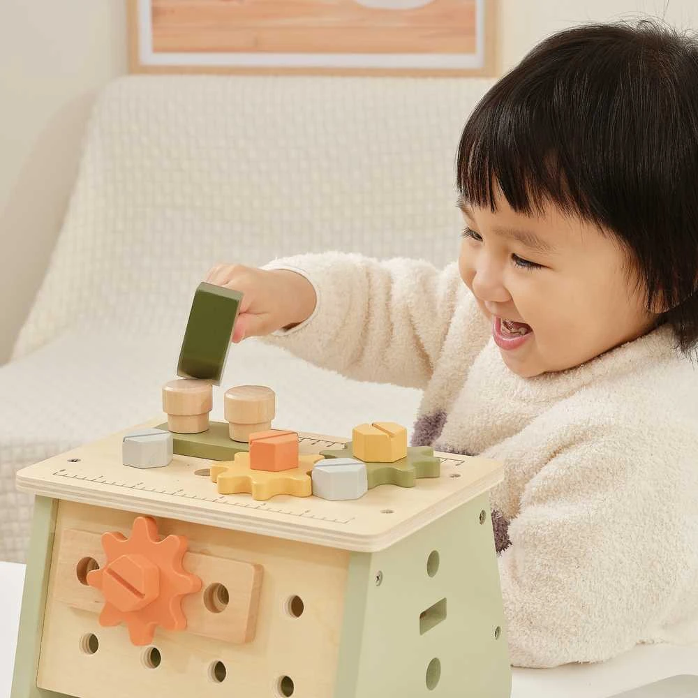 Viga Toys Medinis mini dirbtuvėlių rinkinys 2in1