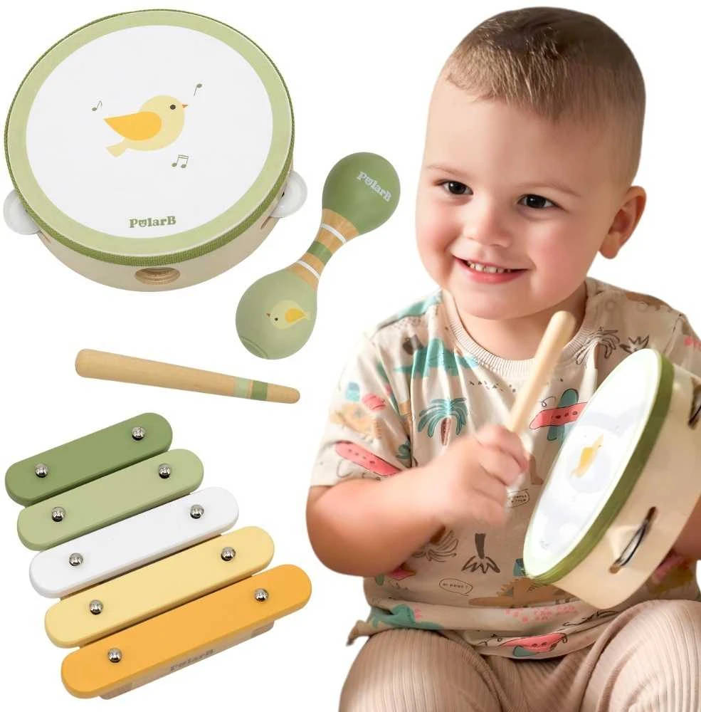 Viga Toys VIGA PolarB Musical Instrument Set Žalias