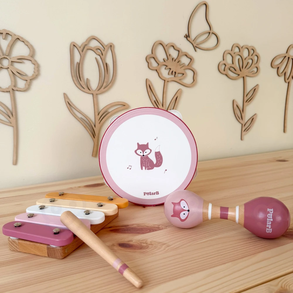 VIGA PolarB rožinis muzikinių instrumentų rinkinys