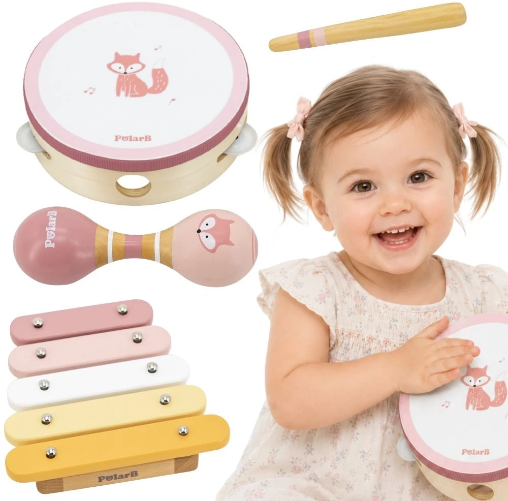 VIGA PolarB rožinis muzikinių instrumentų rinkinys