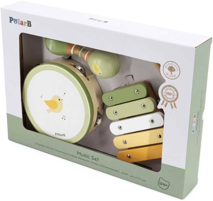 Viga Toys VIGA PolarB Musical Instrument Set Žalias