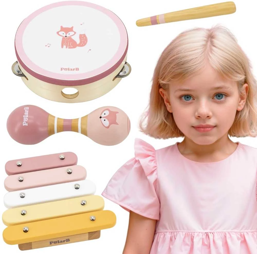 VIGA PolarB rožinis muzikinių instrumentų rinkinys