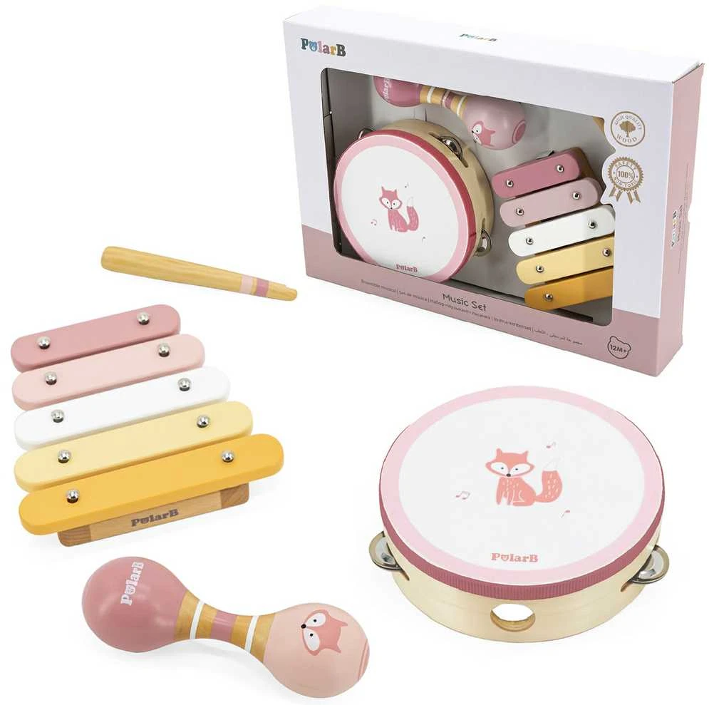 VIGA PolarB rožinis muzikinių instrumentų rinkinys