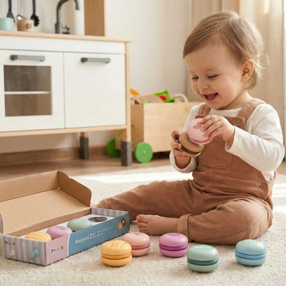 Viga Toys Viga PolarB Mediniai Makaronai 6 Vnt. Rinkinys
