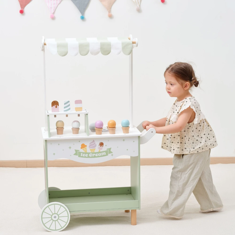 Viga Toys „Viga Polarb“ medinis kioskas su ledų ledų salonu