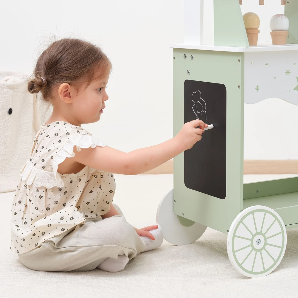 Viga Toys „Viga Polarb“ medinis kioskas su ledų ledų salonu