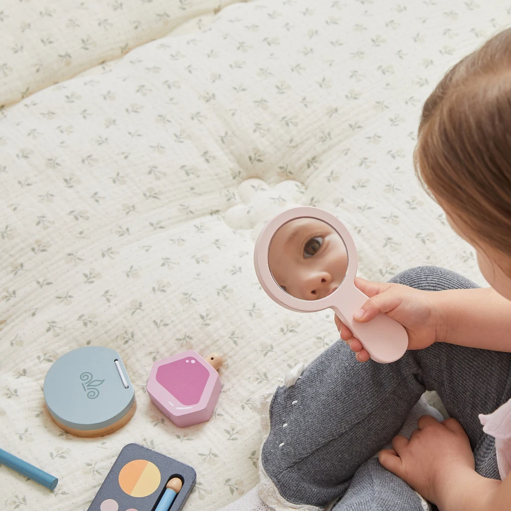 Viga Toys Medinis makiažo rinkinys kosmetikos krepšys