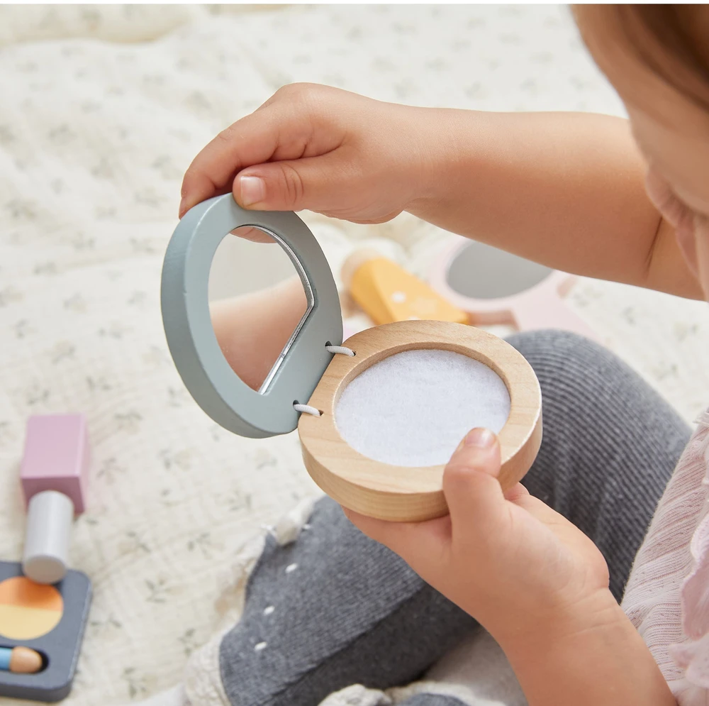 Viga Toys Medinis makiažo rinkinys kosmetikos krepšys