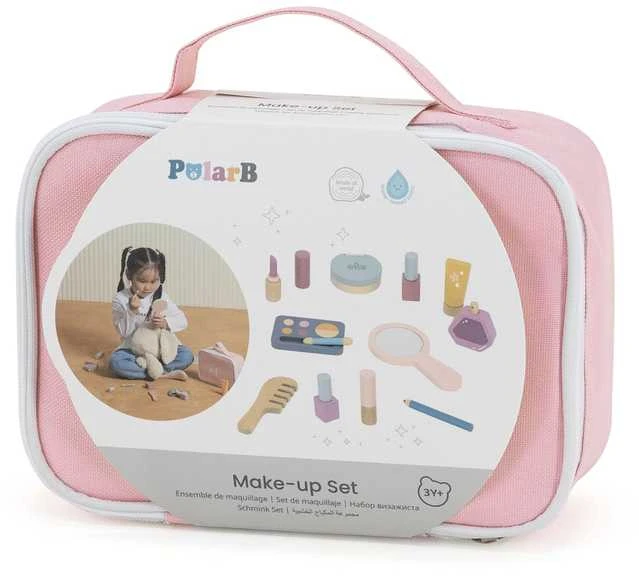 Viga Toys Medinis makiažo rinkinys kosmetikos krepšys