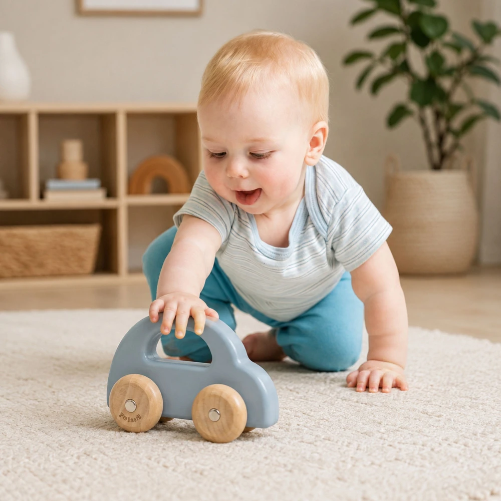 Viga Toys Medinis stumdomas automobilis