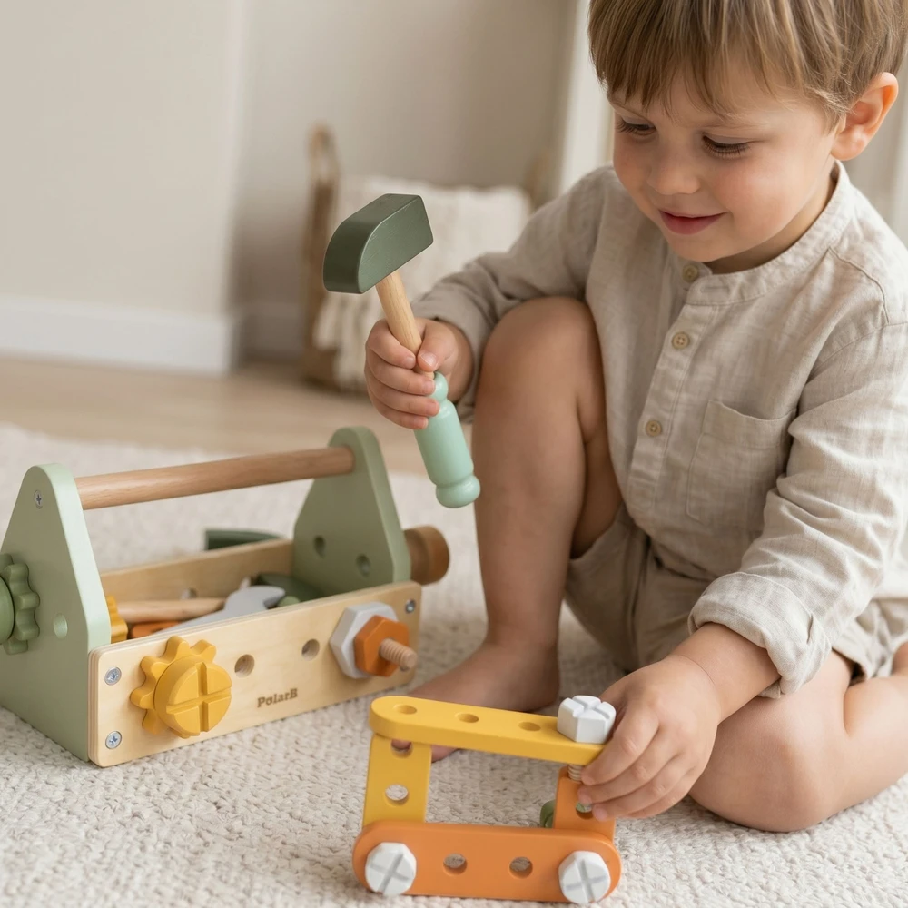 Viga Toys Viga Medinis Įrankių Rinkinys PolarB