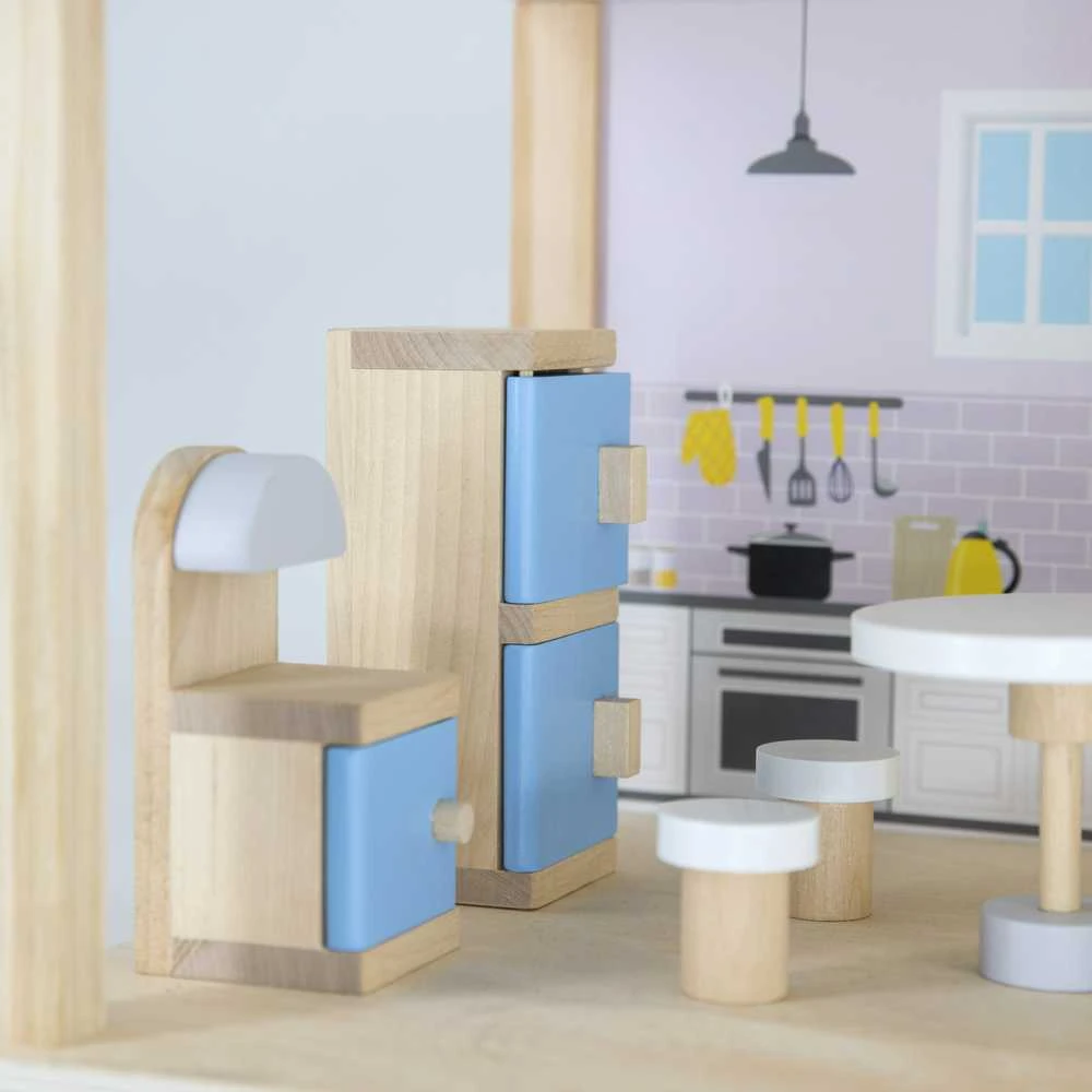 Viga Toys Medinis lėlių namas VIGA