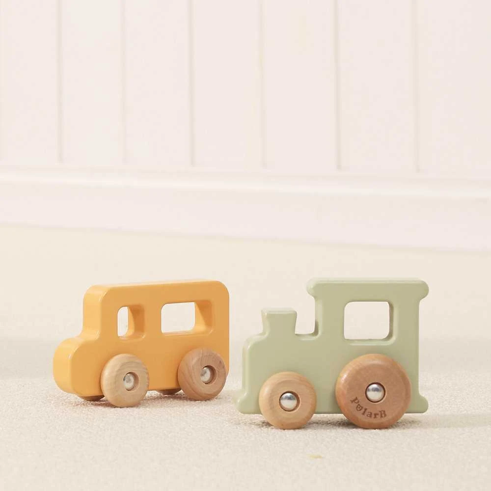 Viga Toys Medinių transporto priemonių rinkinys VIGA PolarB 4vnt