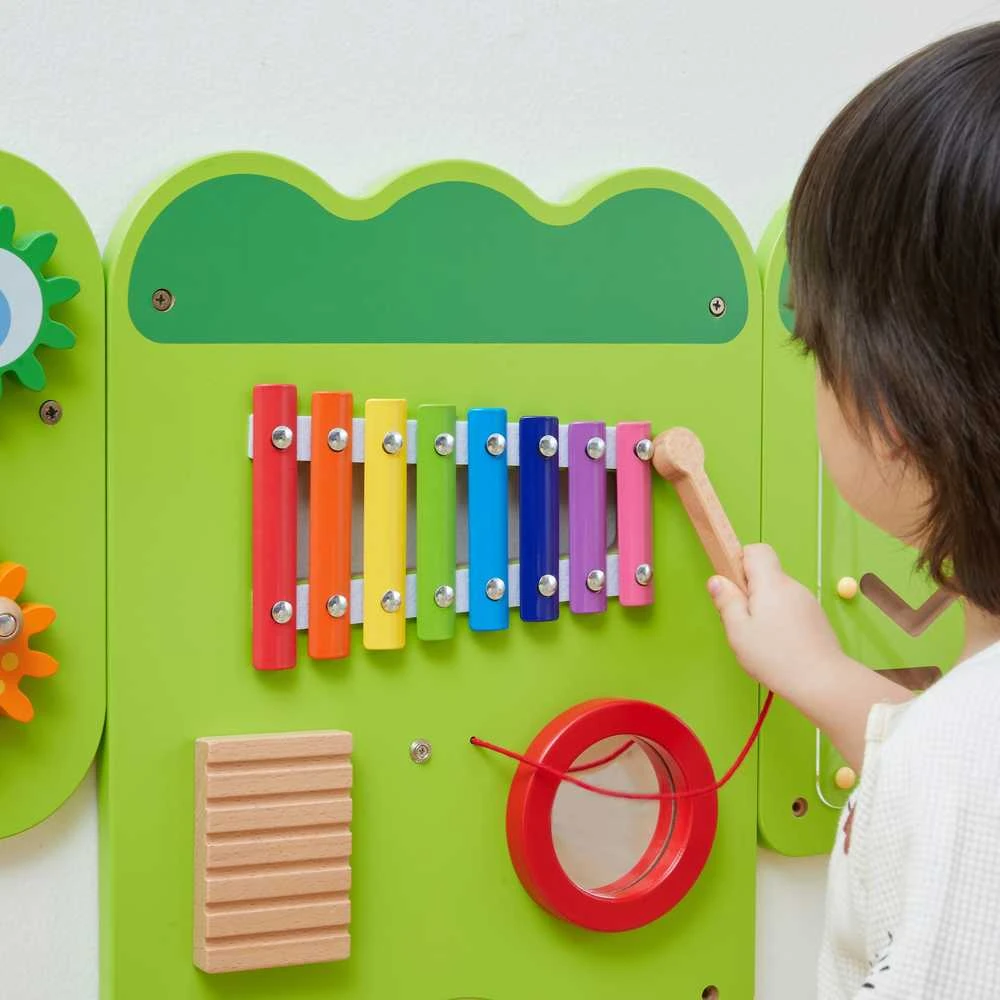 Viga Toys Sensorinė manipuliacinė lenta Krokodilas VIGA