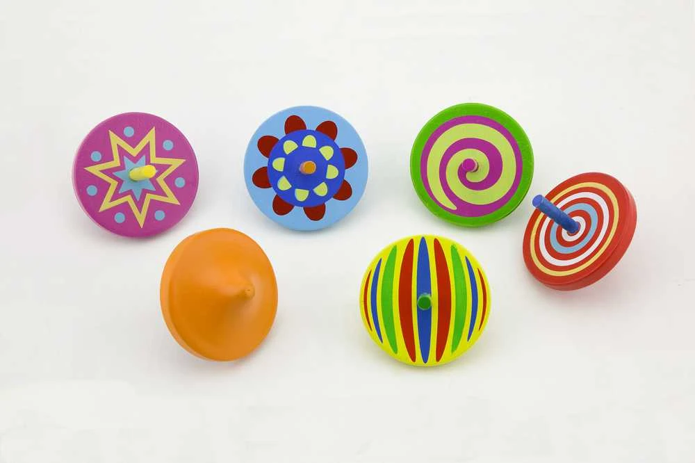 Viga Toys Spalvotas medinis suktukas Viga, 1vnt