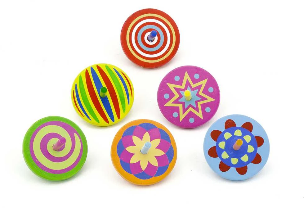 Viga Toys Spalvotas medinis suktukas Viga, 1vnt