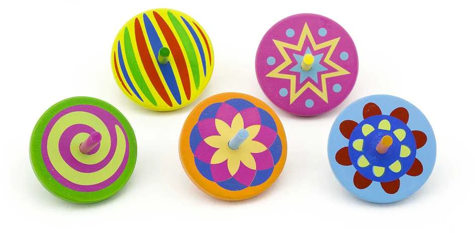 Viga Toys Spalvotas medinis suktukas Viga, 1vnt