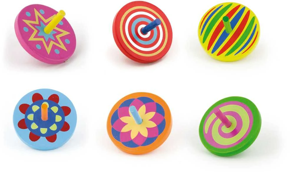 Viga Toys Spalvotas medinis suktukas Viga, 1vnt