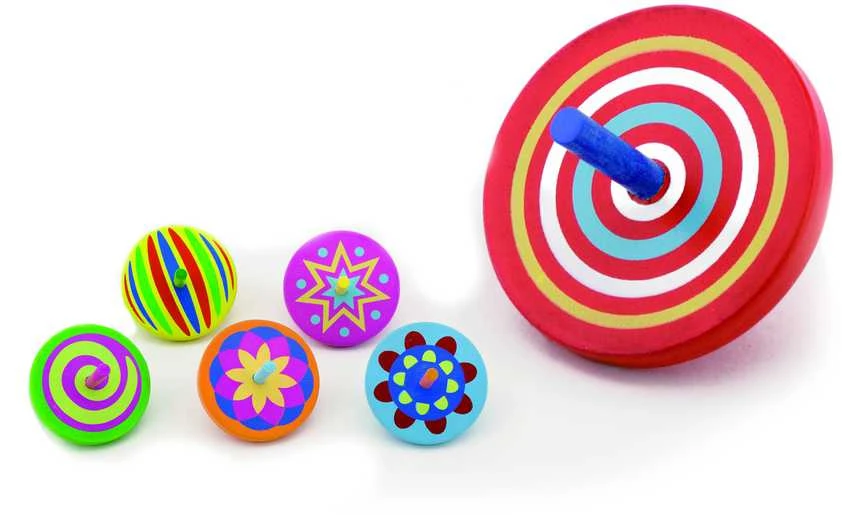Viga Toys Spalvotas medinis suktukas Viga, 1vnt