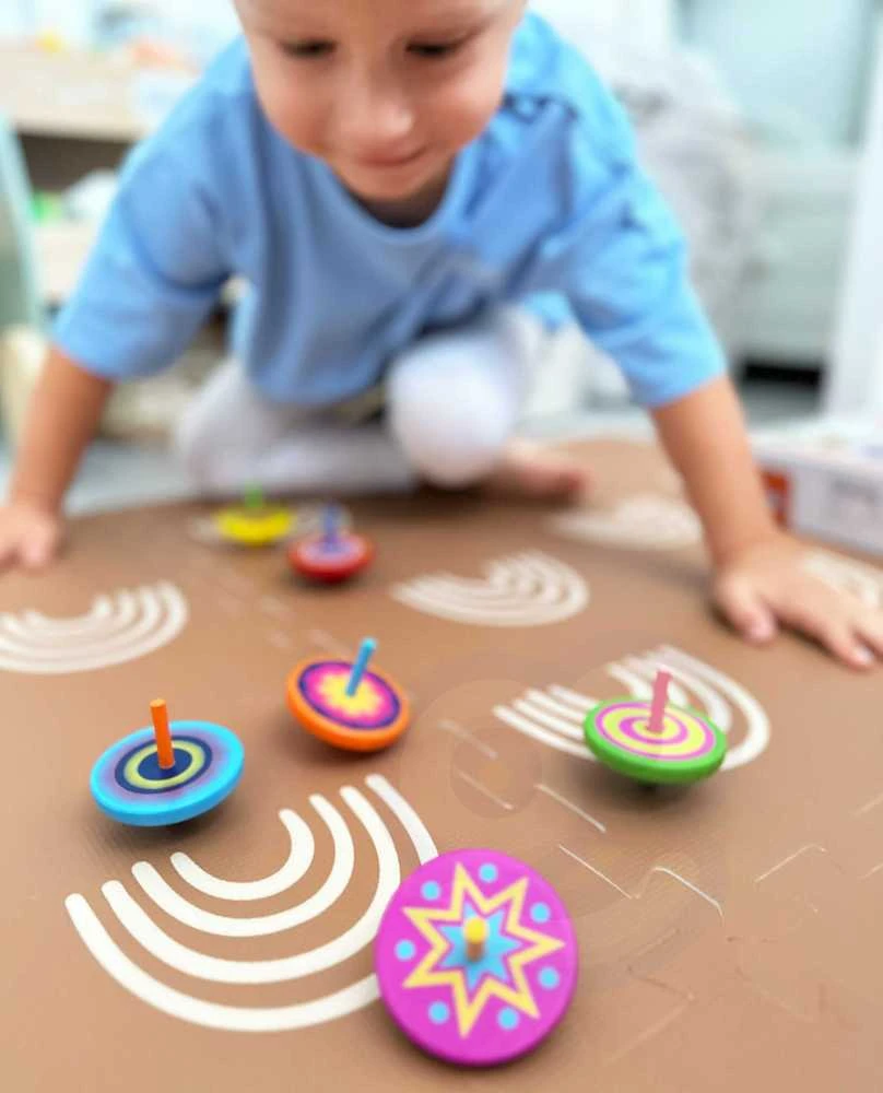 Viga Toys Spalvotas medinis suktukas Viga, 1vnt