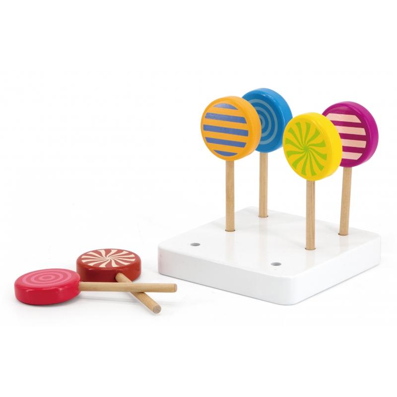 Viga Toys Viga Mediniai Lollipopai Rinkinys 6 vnt.