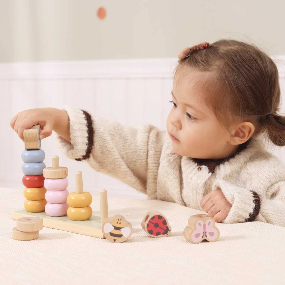 Viga Toys Medinė dėlionė VIGA Pavasaris mokausi skaičiuoti