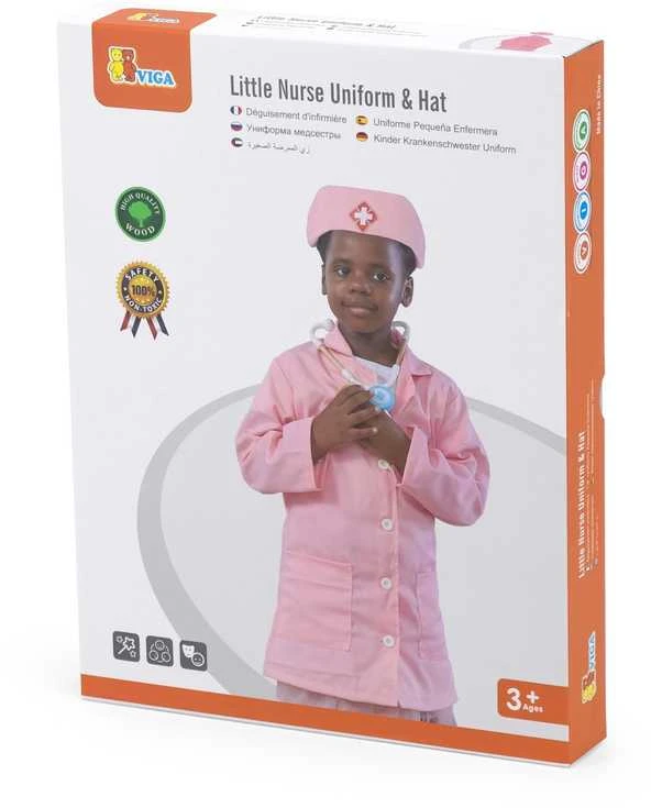 Viga Toys Mediko kostiumas VIGA mažajai slaugei