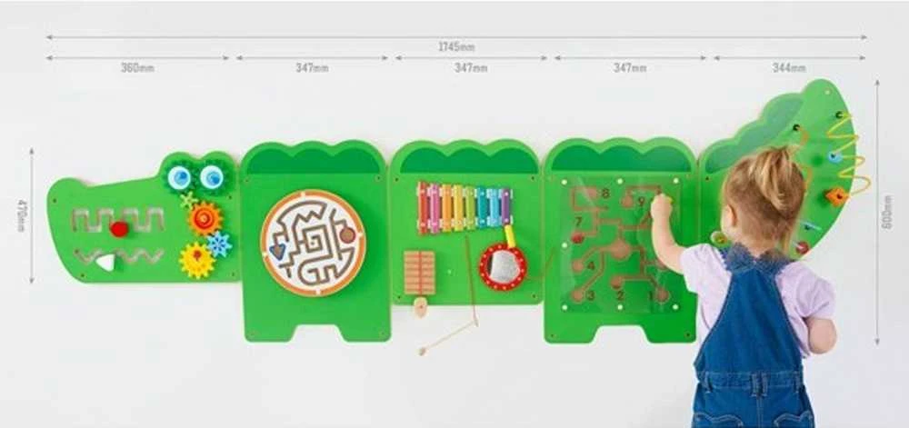 Viga Toys Edukacinis Sensorinis Krokodilas Viga Sensory