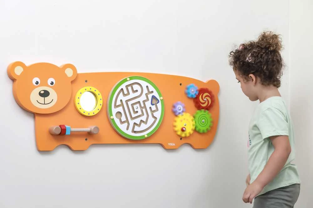 Viga Toys Medinis Manipuliacinis Žaislas - Sensorycinė Tablica Mišis