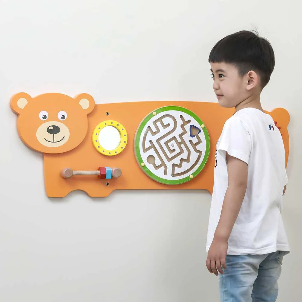 Viga Toys Medinis Manipuliacinis Žaislas - Sensorycinė Tablica Mišis