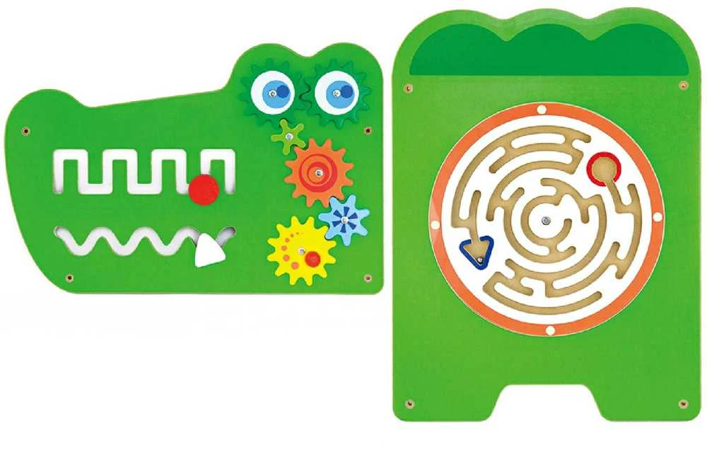 Viga Toys Edukacinis Sensorinis Krokodilas Viga Sensory