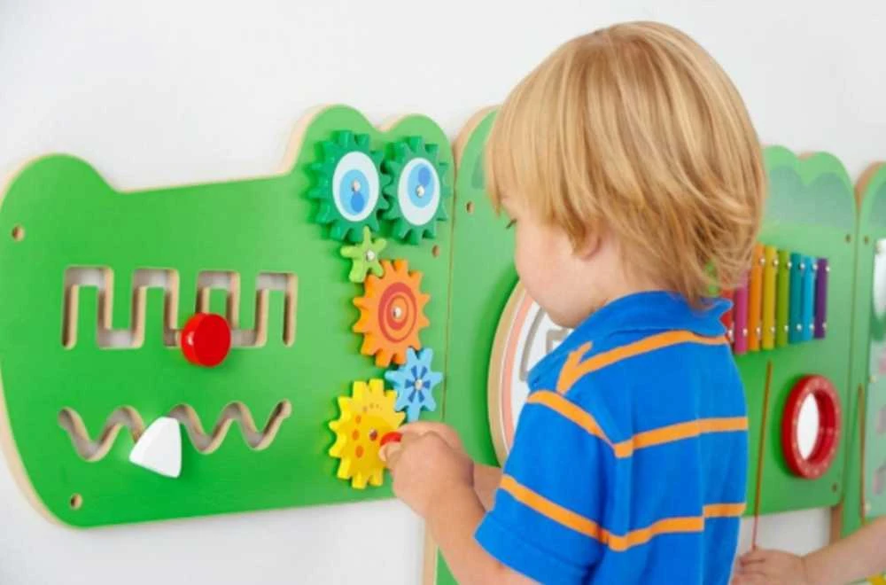 Viga Toys Edukacinis Sensorinis Krokodilas Viga Sensory