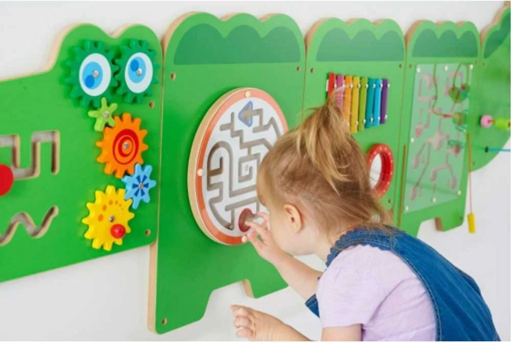Viga Toys Edukacinis Sensorinis Krokodilas Viga Sensory