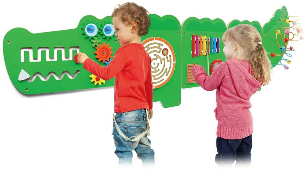 Viga Toys Edukacinis Sensorinis Krokodilas Viga Sensory