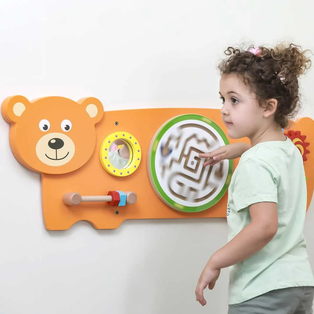 Viga Toys Medinis Manipuliacinis Žaislas - Sensorycinė Tablica Mišis
