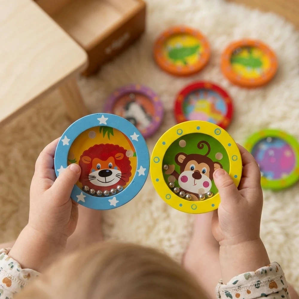 Viga Toys Medinis gyvūnėlių labirintas VIGA