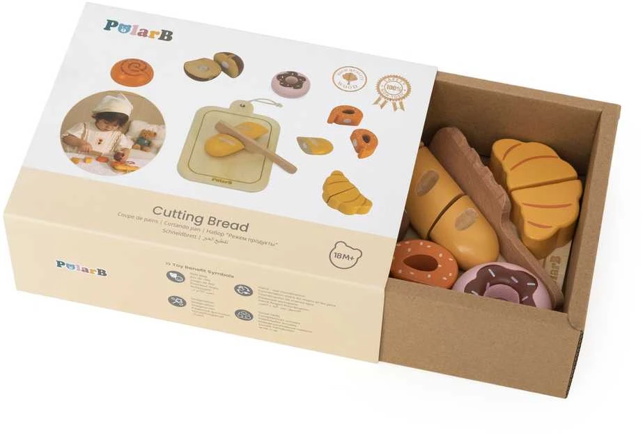 Viga Toys Medinis pusryčių rinkinys mažajam kepėjui VIGA 18 mėn