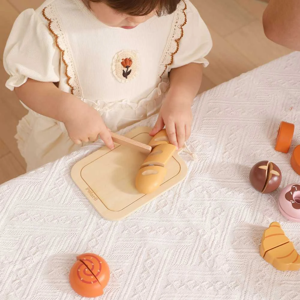 Viga Toys Medinis pusryčių rinkinys mažajam kepėjui VIGA 18 mėn