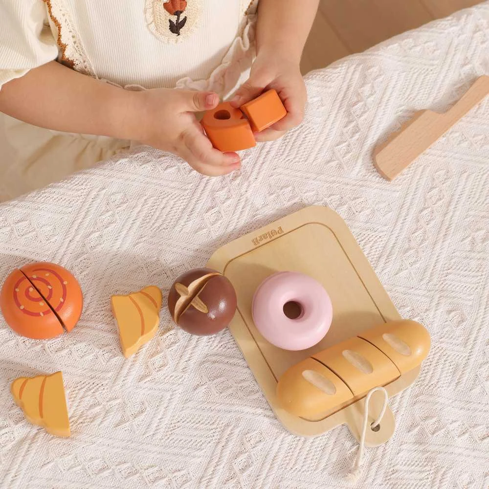 Viga Toys Medinis pusryčių rinkinys mažajam kepėjui VIGA 18 mėn