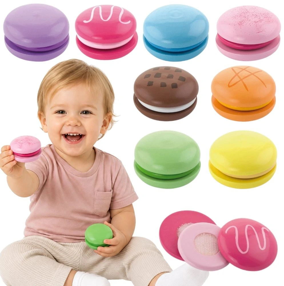 Viga Toys Medinis Rinkinys Macaronų 8 Vnt. Spalvoti