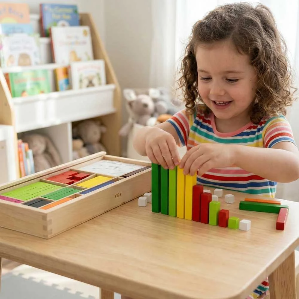 VIGA Edukaciniai Matematiniai Klockiai Cuisenaire'a, 308 vnt.