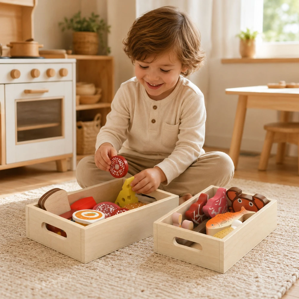 Viga Toys Medinis maisto produktų rinkinys Viga