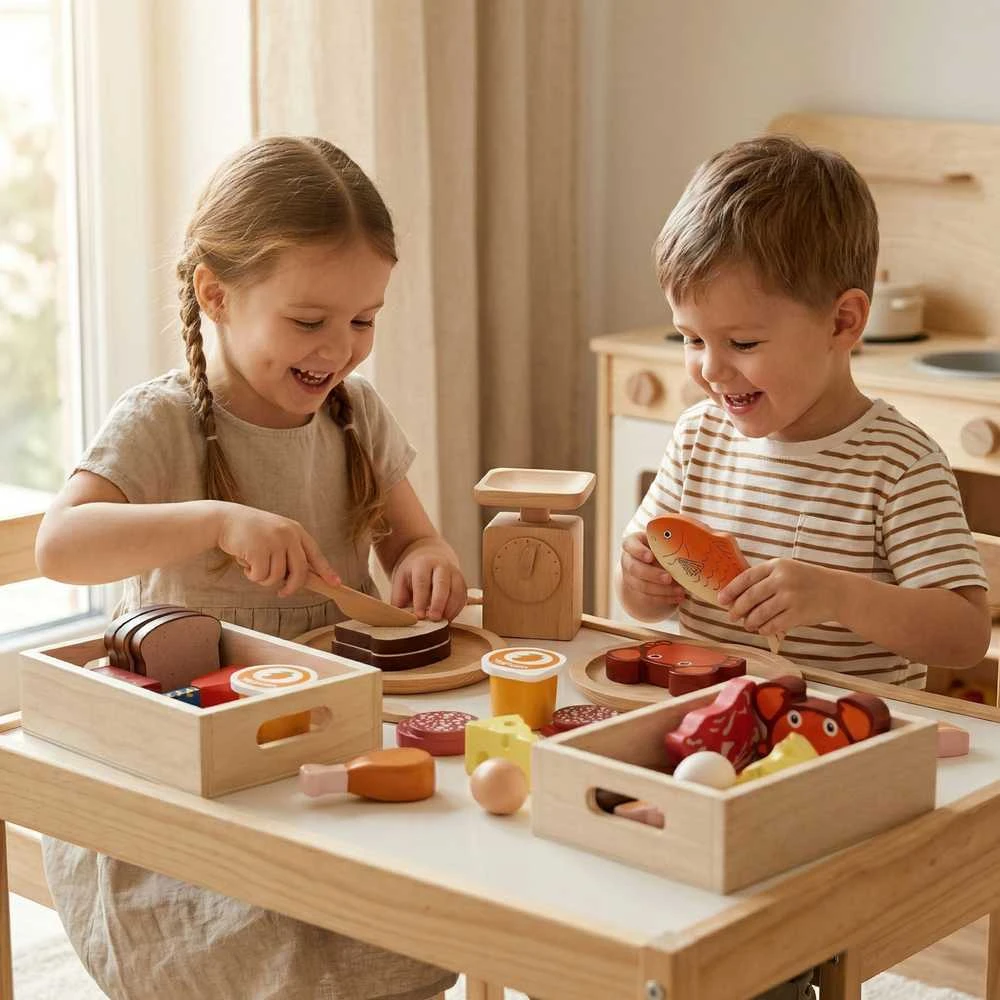Viga Toys Medinis maisto produktų rinkinys Viga