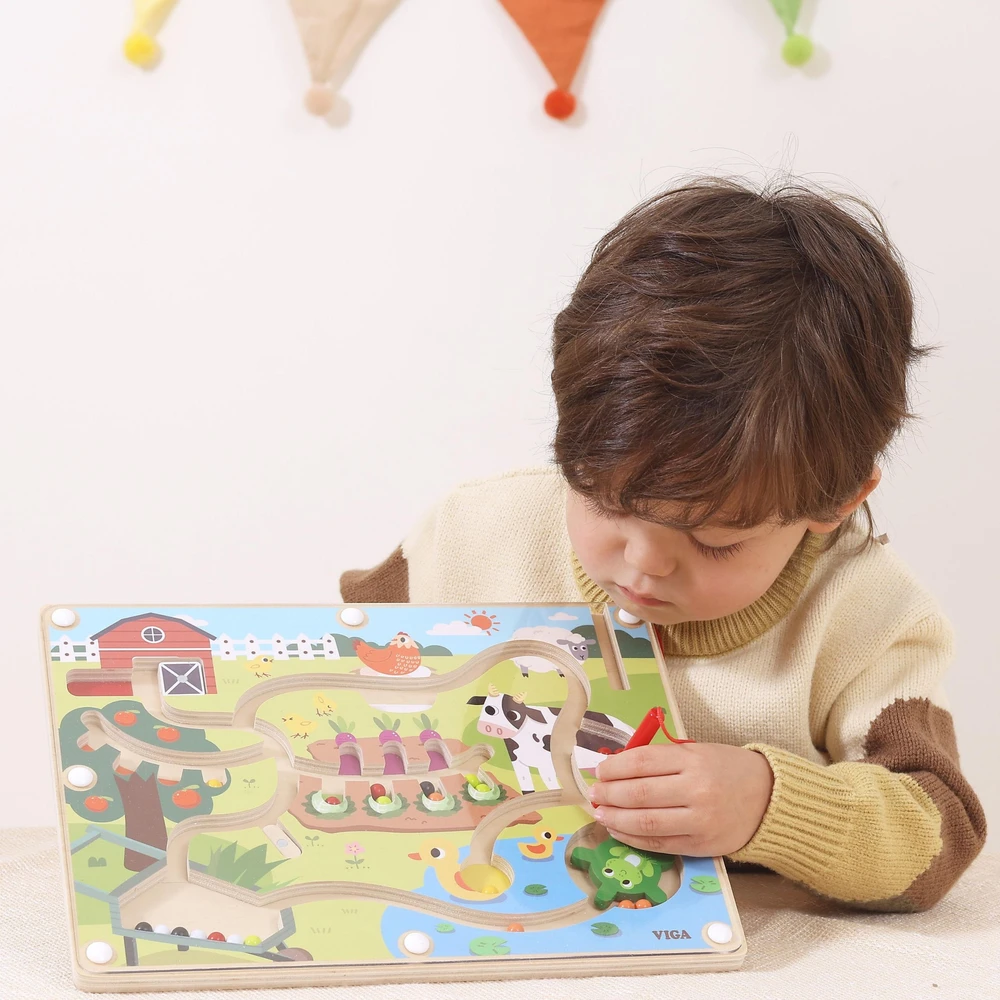 Viga Toys Viga 44851 Magnetinio labirinto diena ūkyje