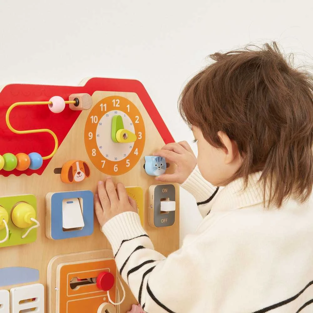 Medinė Montessori lavinamoji lentelė Atradimų ir mokymosi namelis VIGA