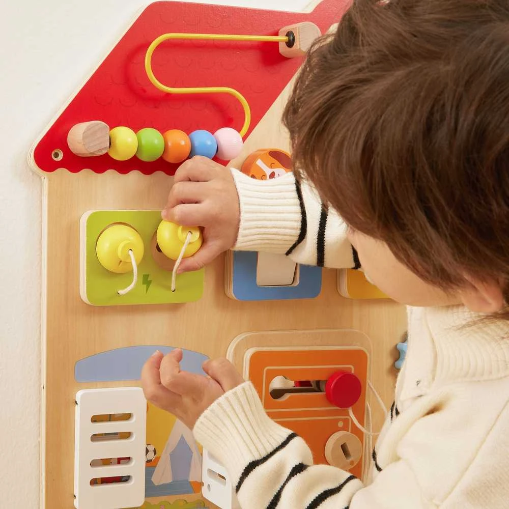 Medinė Montessori lavinamoji lentelė Atradimų ir mokymosi namelis VIGA