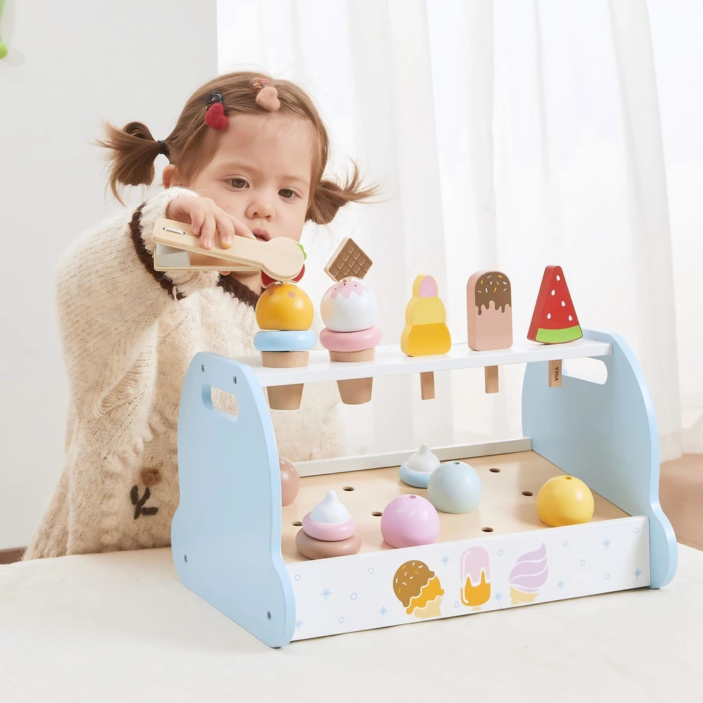 Viga Toys Viga 44842 Medinis mini ledainės saldumynų rinkinys